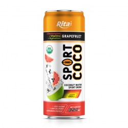 Sport coconut water grapefruit juice flavor