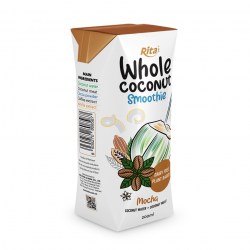  200ml aseptic Mocha whole Coconu Smoothie with coconut meat