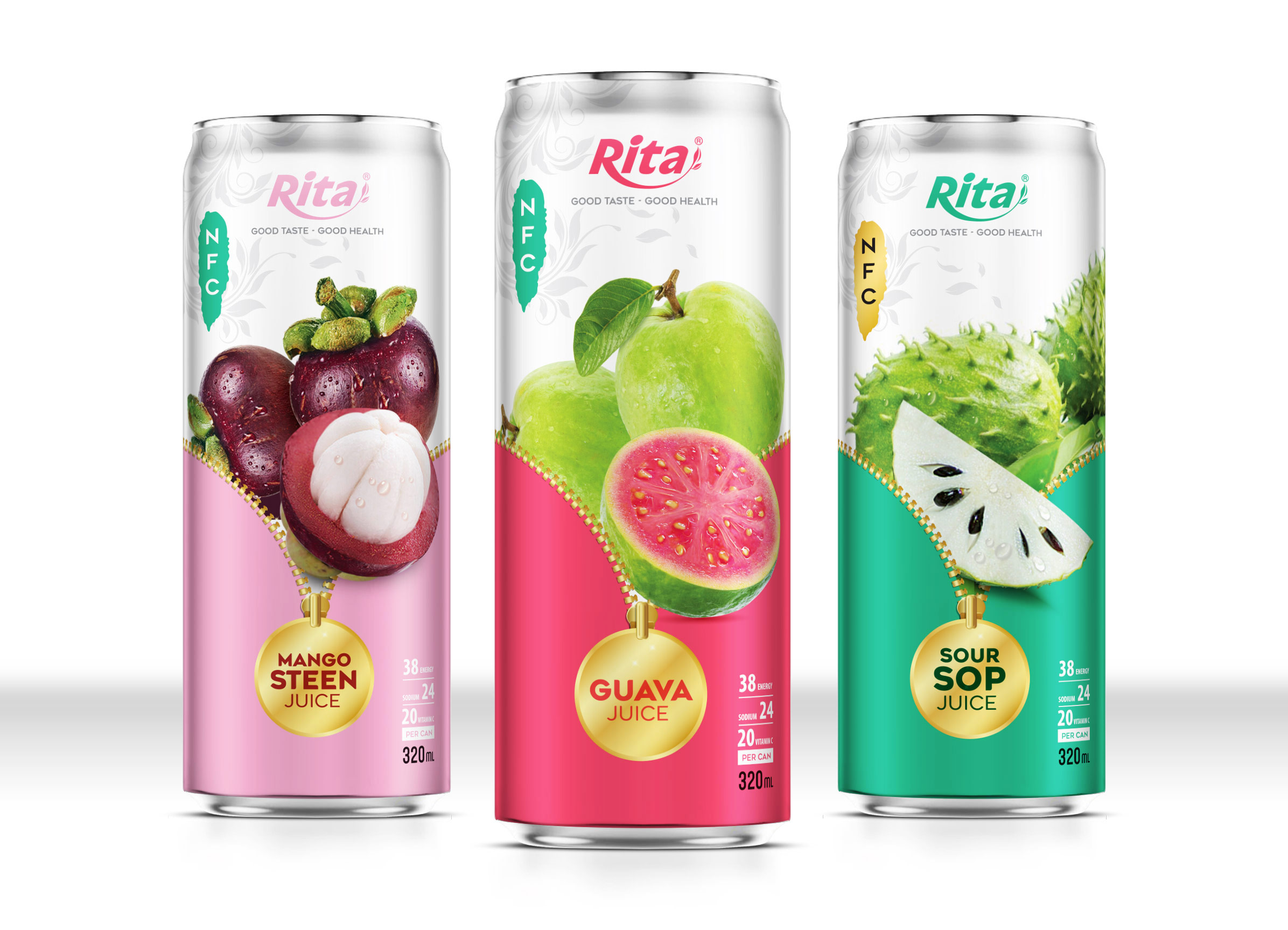 Poster fruit juice 320ml slim can