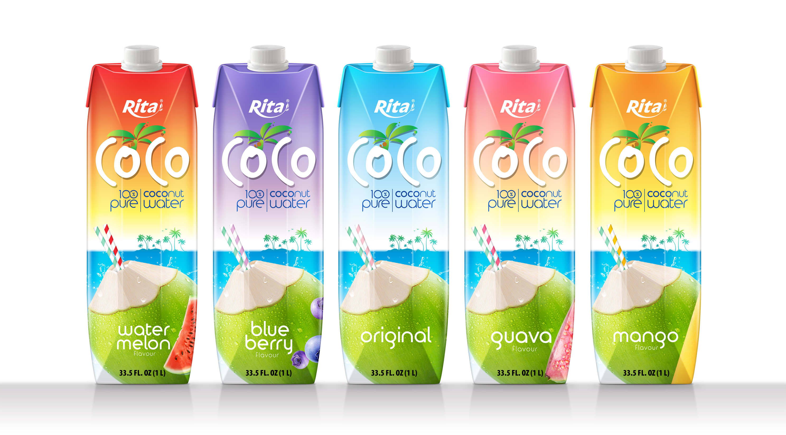 100 pure coconut water drinks with tropical fruit juice bulk