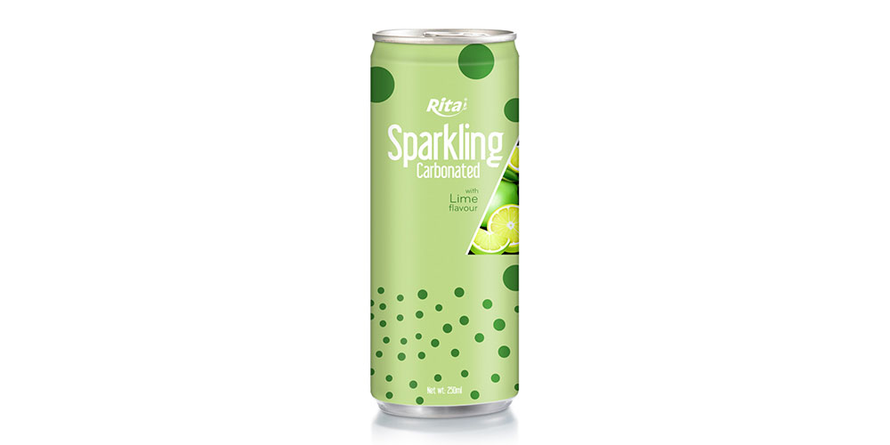 lime Sparkling Carbonated 250ml can 