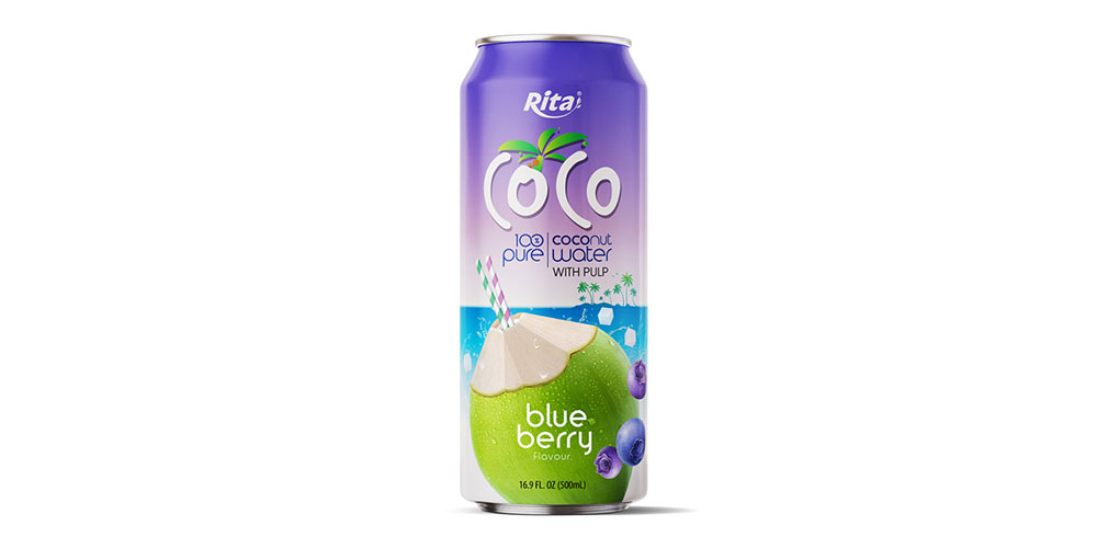 Coco Pulp 500ml can Blueberry