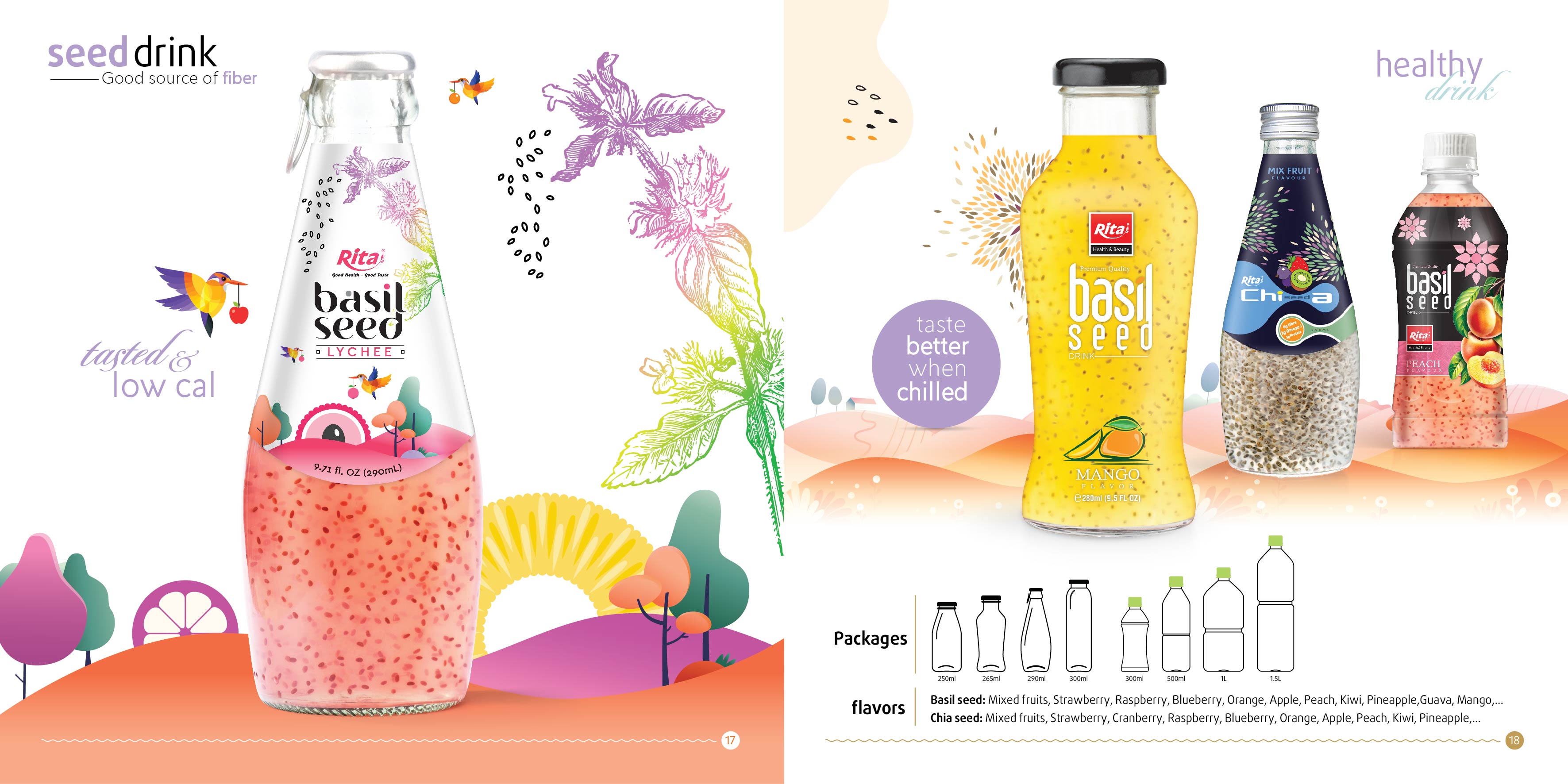 Chia and Basil seed drink brand