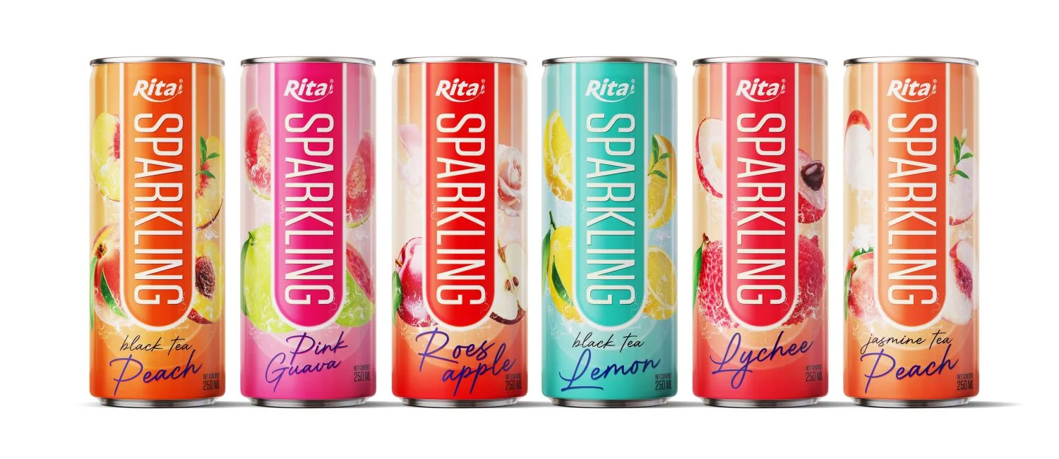 Series 6 flavors Sparkling fruit 250ml can
