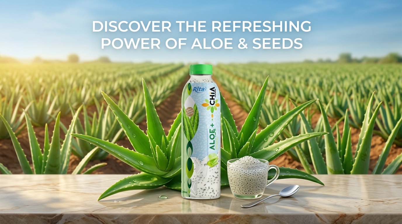 Aloe vera chia seed 500ml banner