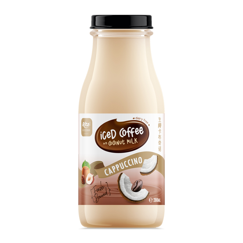 Iced Coffee Coco Milk Capuchino 280ml Glass