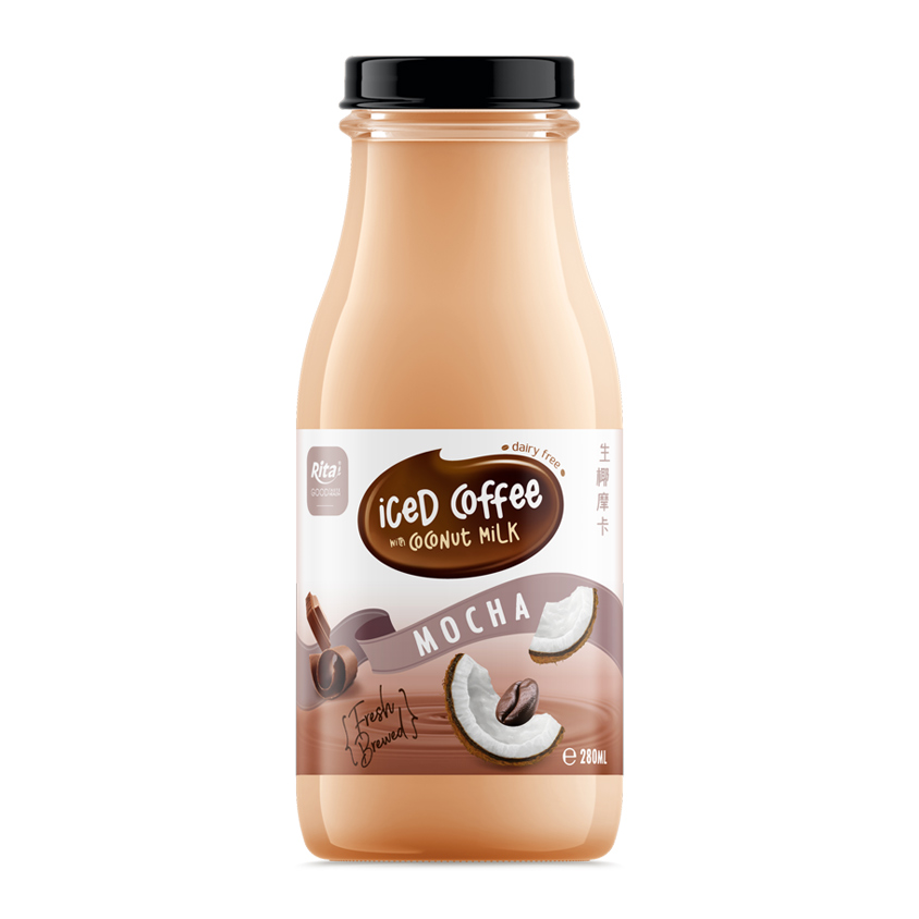 Iced Coffee Coco Milk Mocha 280ml Glass