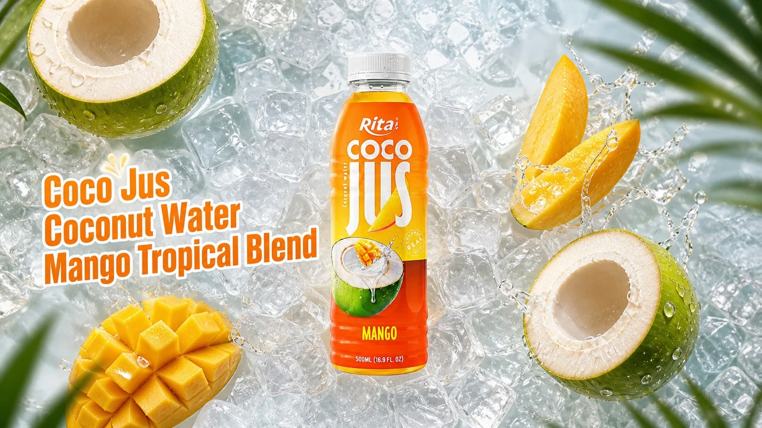 COCO JUS Fuses Coconut Water and Mango Juice for a Tropical Blend
