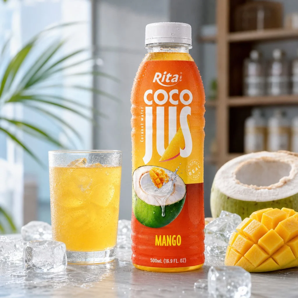 COCO JUS Fuses Coconut Water and Mango Juice for a Tropical Blend - Image 2