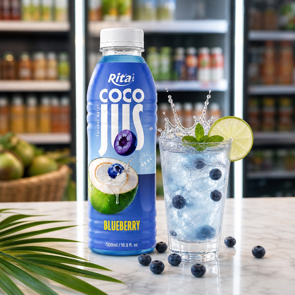 Coco Jus: Rita's Real Coconut Water with Blueberry Juice Hits North American Market - Image 1