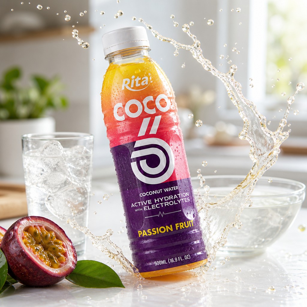 Coconut Water with Electrolytes and Passion Fruit Flavor: The New Wave in Active Hydration - Image 1