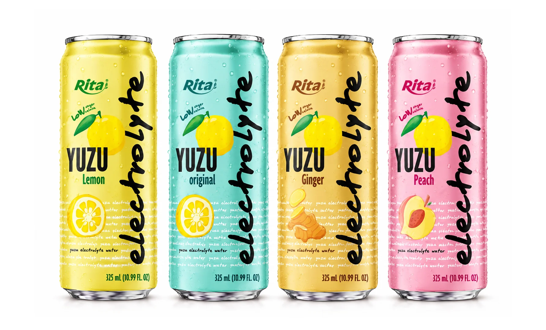 Yuzu Electrolyte Water Drink 325ml Low Sugar Hydration Beverage Poster 2