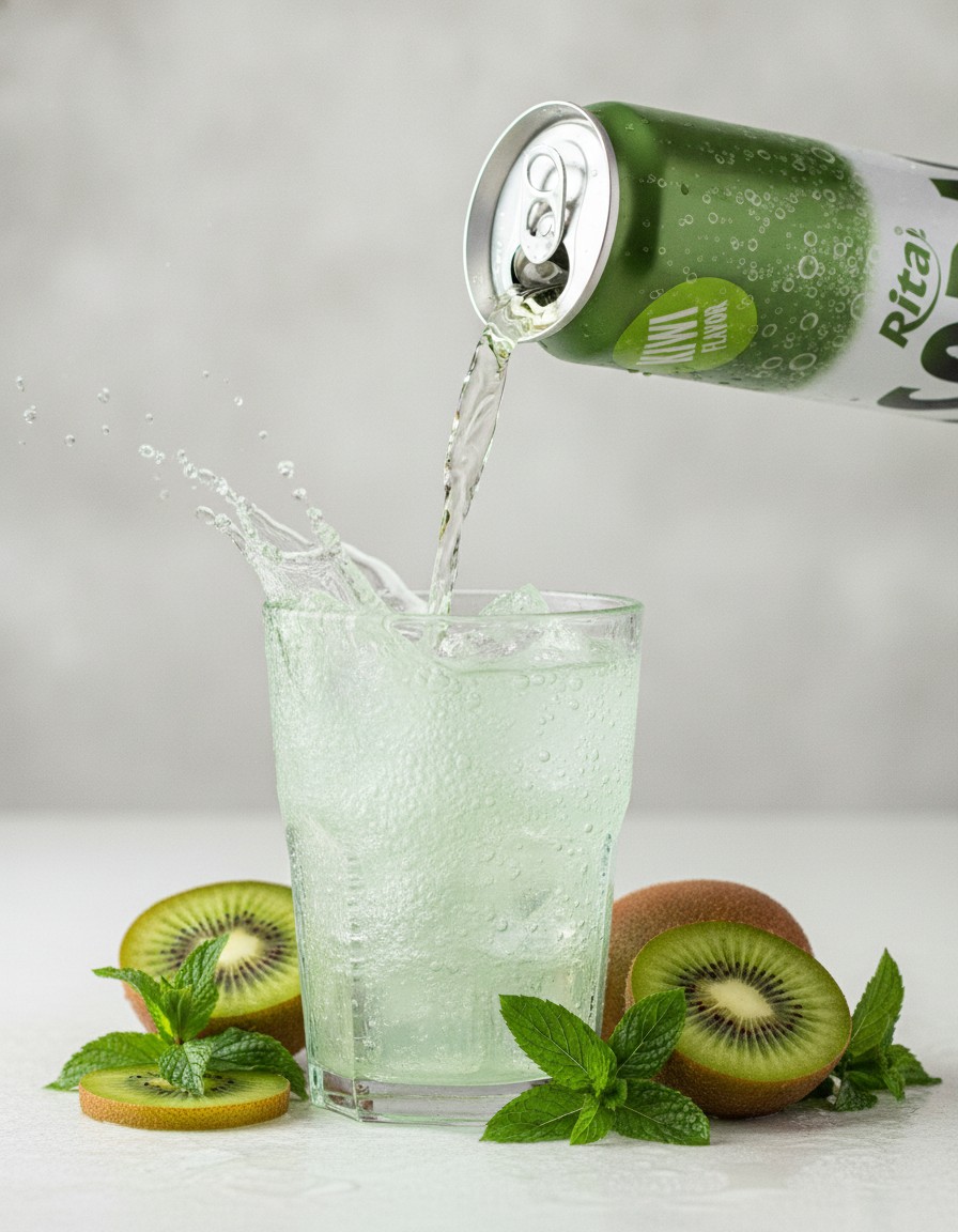 Sparkling kiwi soda water drink 320ml can represents a strategic product that aligns perfectly with this evolving consum