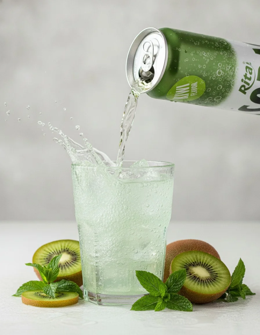 Sparkling kiwi soda water drink 320ml can represents a strategic product that aligns perfectly with this evolving consum