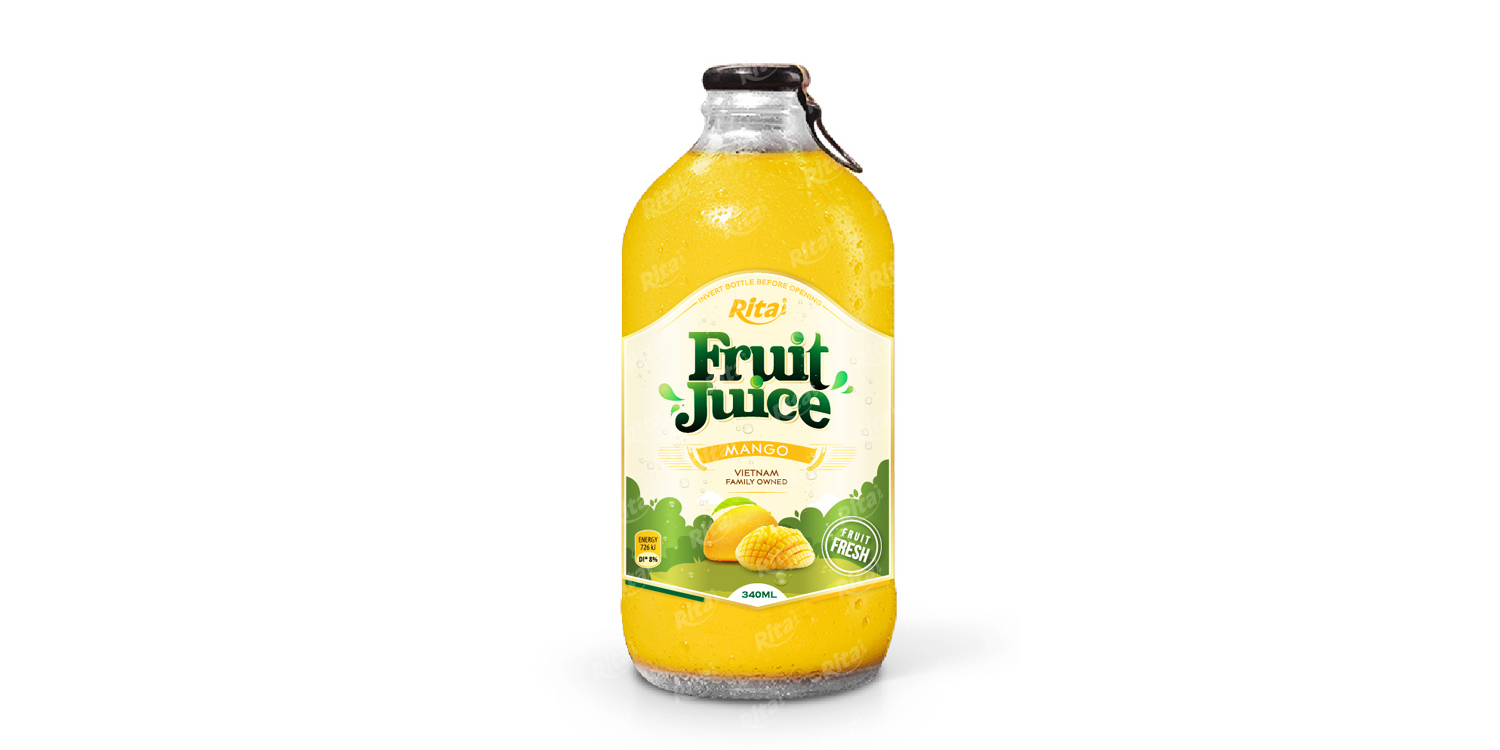Mango fruit juice 340ml glass bottle 