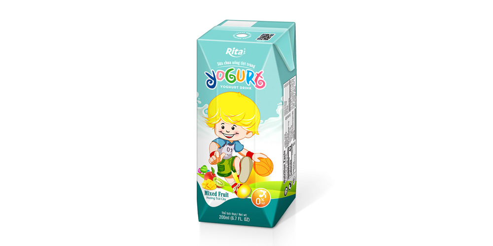 Yogurt kids 200ml mixfruit juice from RITA Juice