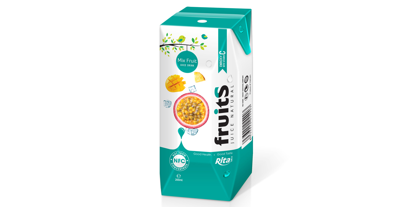 Mix fruit juice Prisma Tetra pak 200ml from RITA US