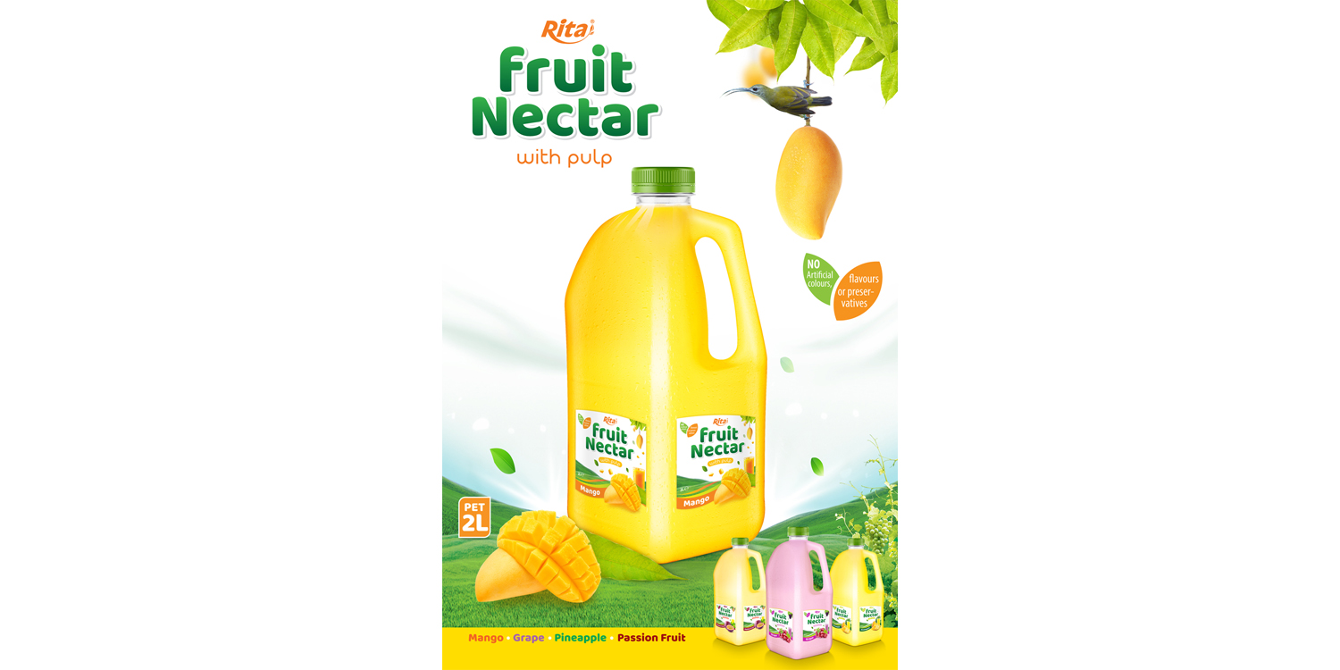 Rita Fruit Nectar 2L with mango flavor from RITA US