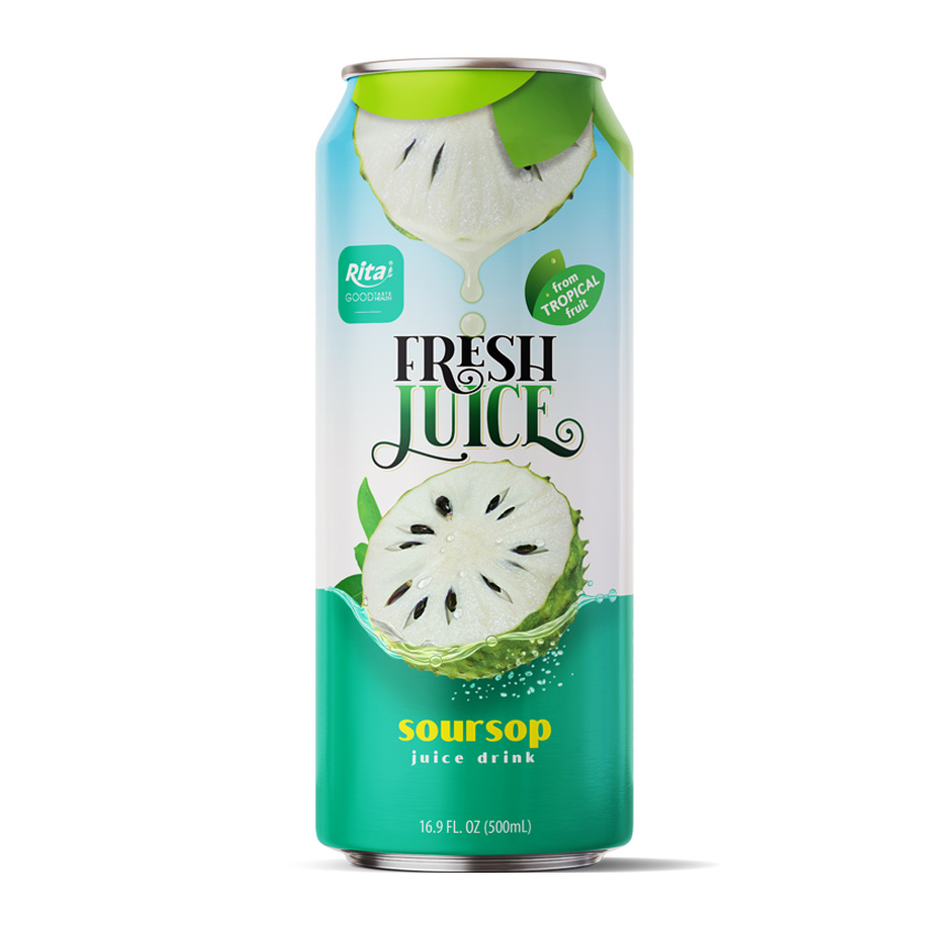 500ML CAN FRUIT JUICE WITH SOURSOP FLAVOR