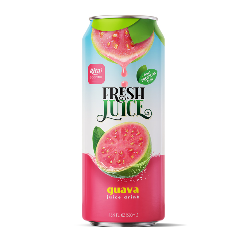 500ML CAN FRUIT JUICE WITH GUAVA FLAVOR
