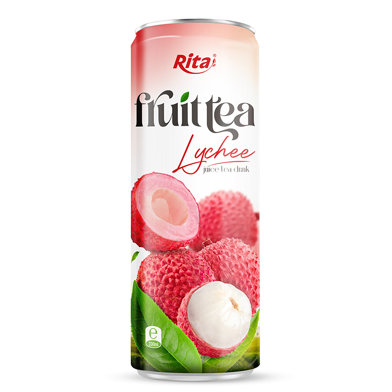 330ML SHORT CAN TEA FRUIT WITH LYCHEE FLAVOR