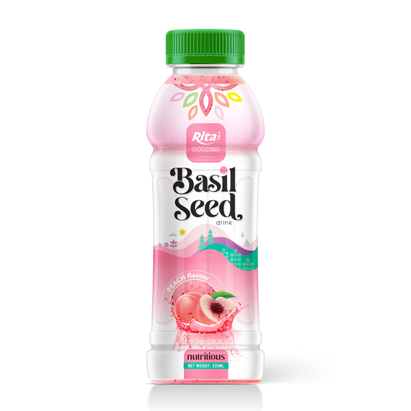 Basil seed drink Peach 