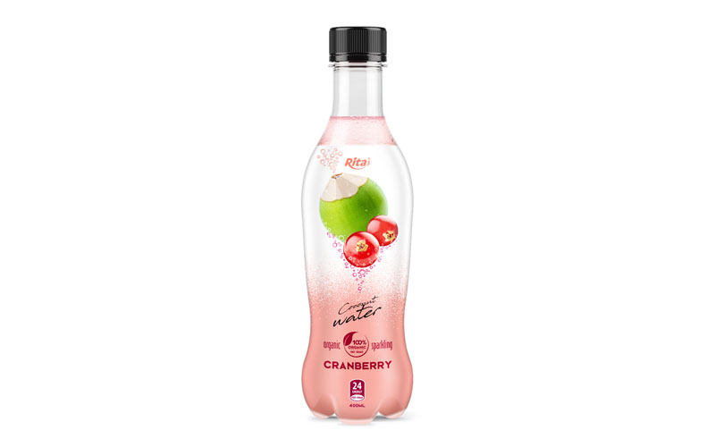 spakling Coconut water caranberry