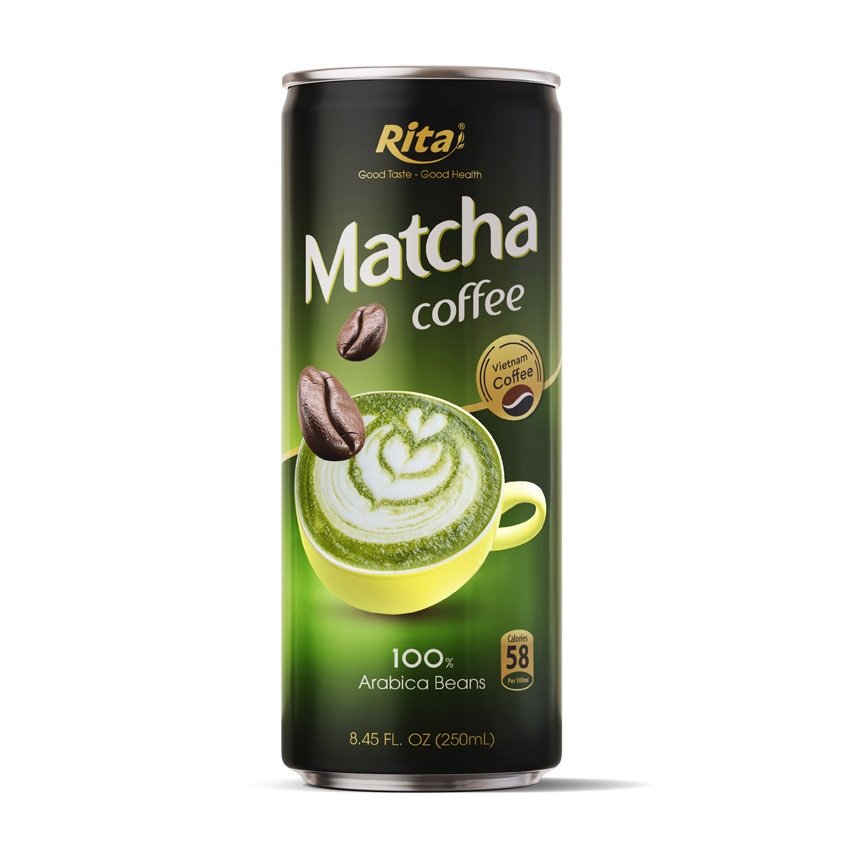 Matcha Coffee 100 percent arabica beans  250ml canned