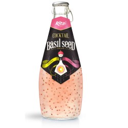 Cocktail flavor Pineapple + lychee with basil seed drink from RITA Beverage