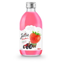 glass 320ml fruit trawberry juice private label brand from RITA us