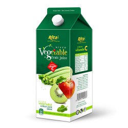 Mix tropical fruit juice with vegetable 1.75L Paper box