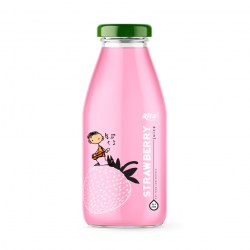 250ml glass bottle strawberry fruit juice