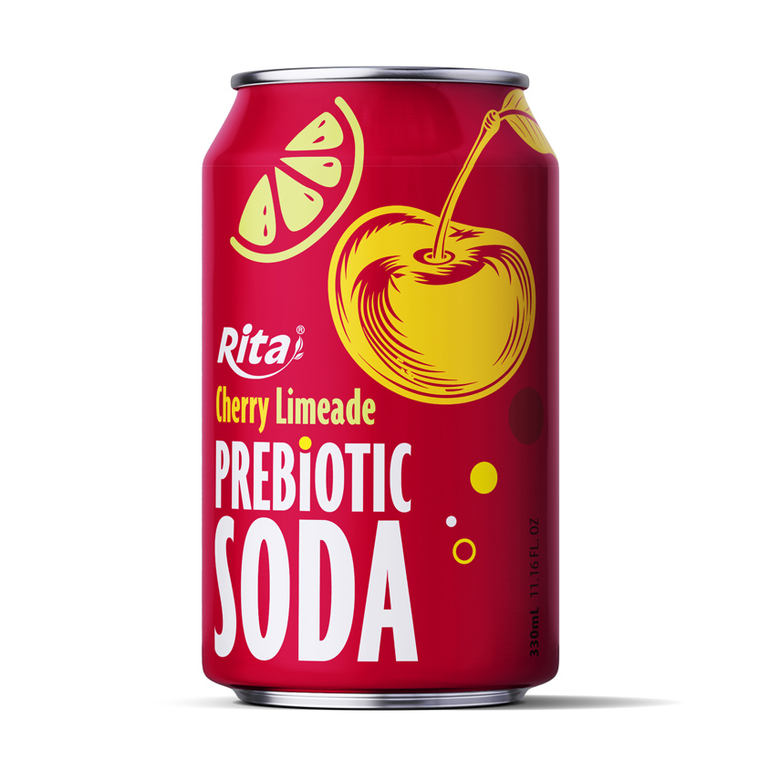 cherry limeade prebiotic soda 330ml short can 652