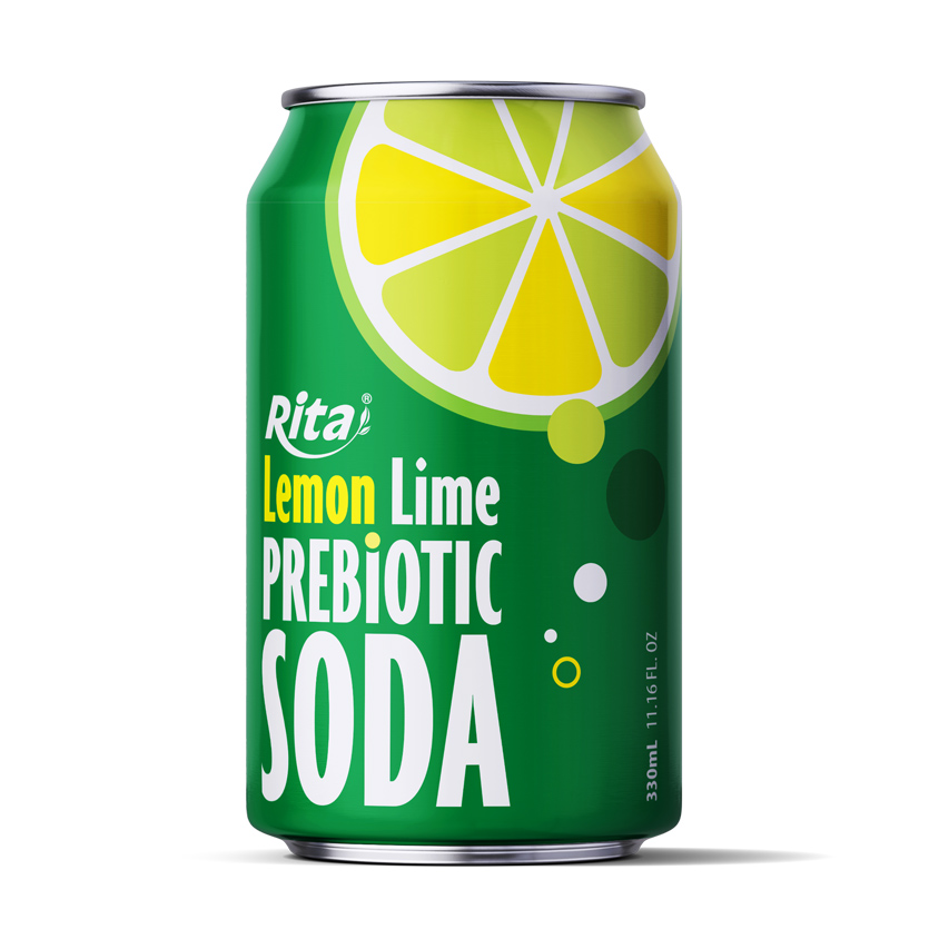 lemon lime prebiotic soda 330ml short can 877