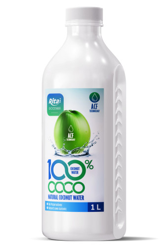 100% COCO natural coconut water 1L PET bottle  ACF