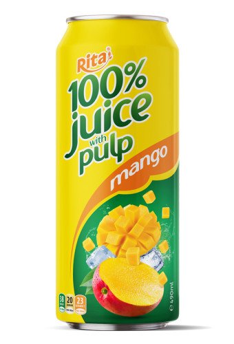 100% Pineapple Juice With Pulp 500ml Cans Rita Brand
