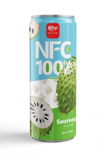 Rita NFC 100% Soursop Juice Drink 330ml Can