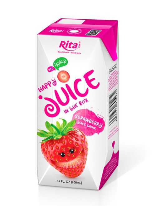 200ml_Paper_Box_NFC_Manufacturer_Beverage_Strawberry_Juice_Drink