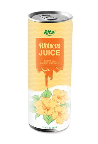 250ml canned pure natural hibiscus sparkling drink