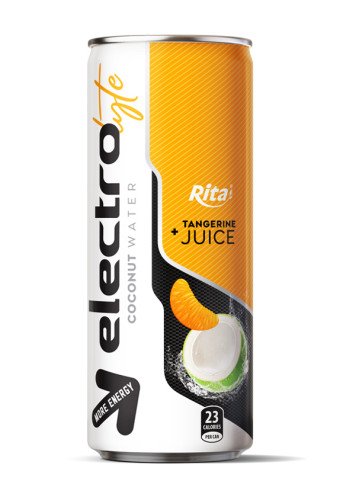250ml cans more energy Electrolyte Coconut water tangerine