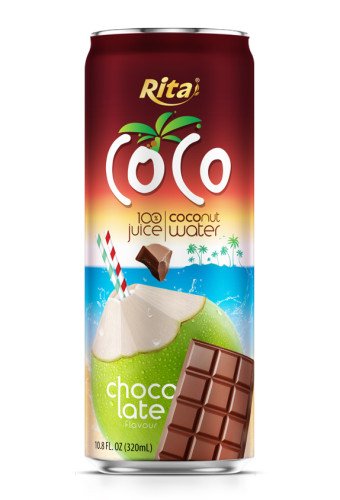 Rita Coco 100% Pure Coconut Water with Chocolate Flavour 320ml Can