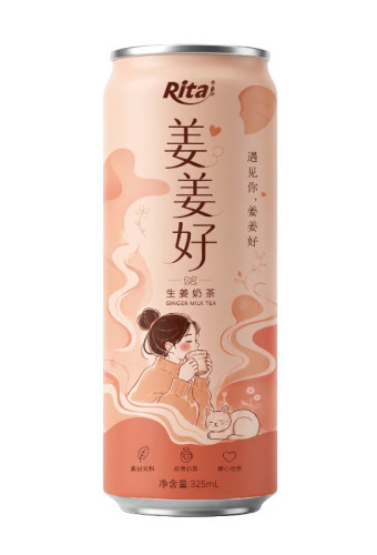 325ml cans ginger milk tea drink