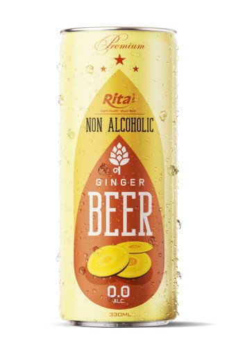 330ml Canned Ginger Flavor Non Alcoholic Beer