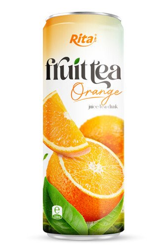 Wholesale Orange Tea Drink 330ml Sleek Can