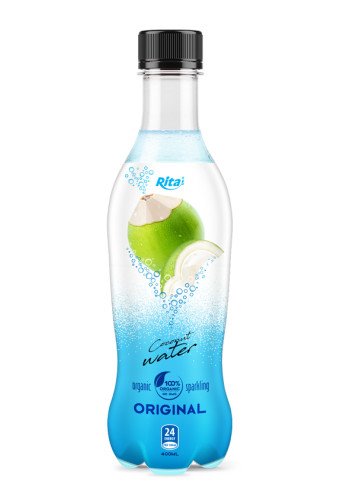 400ml Pet Bottle Organic Sparkling Coconut Water
