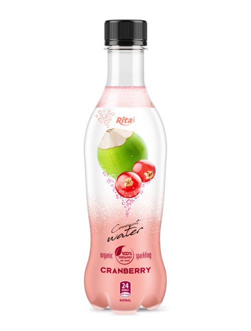 400ml_Pet_Bottle_Organic_Sparkling_Cranberry_Flavor_Coconut_Water