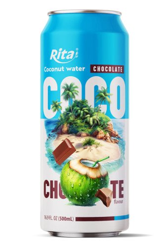 Rita Coco 100% Pure Coconut Water with Chocolate Flavour 500ml Can