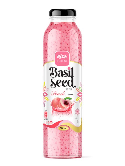 Basil_seed_drink_with_peach_flavor