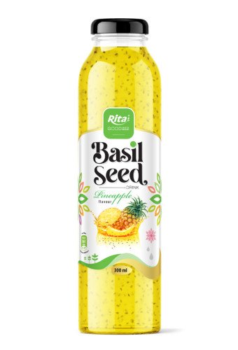 Basil seed drink with pineapple flavor 300ml