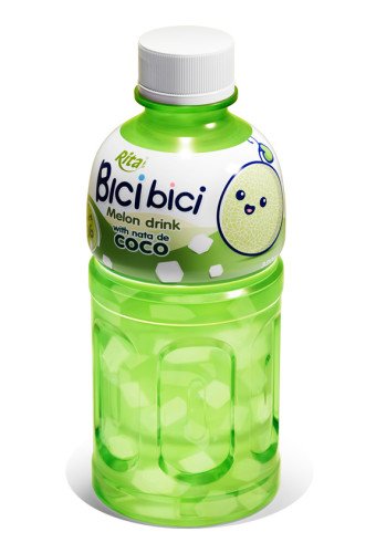 Rita Bici Bici Melon Drink with Nata de Coco 320ml Pet Bottle